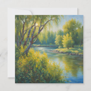 Carte Paysage fluvial estival