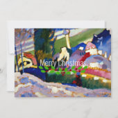 Carte Paysage hivernal de Kandinsky avec église, Noël (Devant)