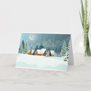 Carte Paysage hivernal enneigé magnifique