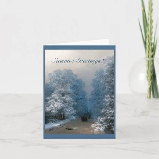 Carte Paysage hivernal par Ivan Aivazovsky (Devant)
