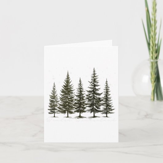 Carte Paysage hivernal Pin Arbre Amoureux de la nature R (Devant)