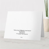 Carte Paysage islandais Art de Noël par Pola.B.Alex (Dos)