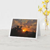 Carte Paysage Lever de Soleil Matinal (Fleur jaune)