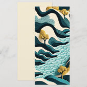 Carte Paysage moderne (Devant / Derrière)