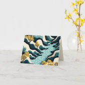 Carte Paysage moderne (Fleur jaune)