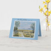 Carte Paysage naturel pittoresque (Fleur jaune)