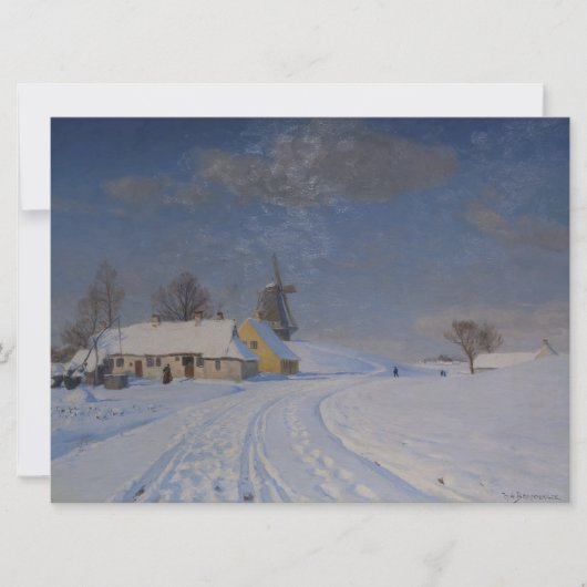 Carte Paysage neigeux en hiver (Devant)