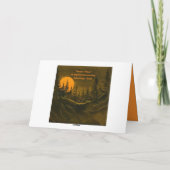 Carte Paysage nocturne, chasse ou moisson (Dos)