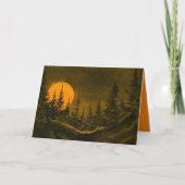 Carte Paysage nocturne, chasse ou moisson (Devant)