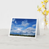 Carte Paysage nuageux (Fleur jaune)