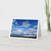 Carte Paysage nuageux de campagne (Devant)