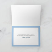 Carte Paysage Pittoresque d'hiver Salutations d'annivers (Intérieur)