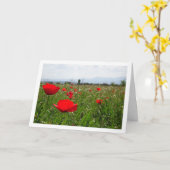 Carte Paysage Poppy Field (Fleur jaune)