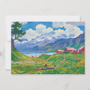 Carte Paysage printanier Giovanni Giacometti