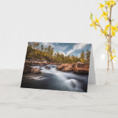 Carte Paysage scandinave photo (Fleur jaune)