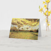 Carte Paysage sous un ciel orageux par Vincent van Gogh (Fleur jaune)