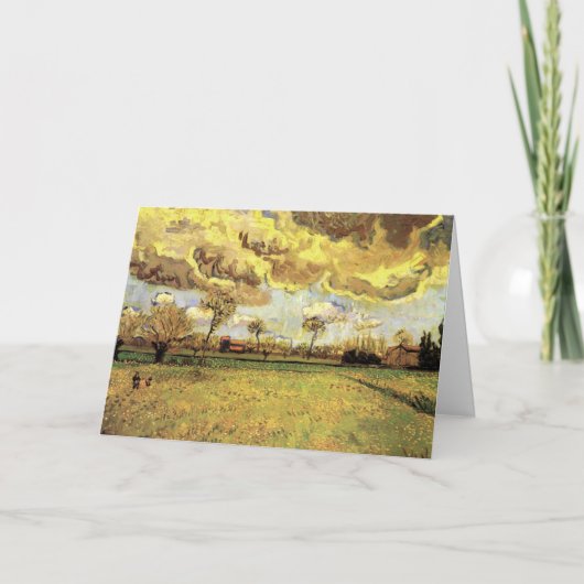 Carte Paysage sous un ciel orageux par Vincent van Gogh (Devant)