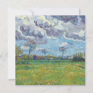 Carte Paysage sous un ciel orageux Vincent Gogh