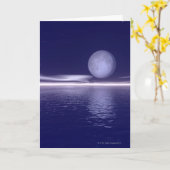 Carte Paysage surréaliste (Fleur jaune)