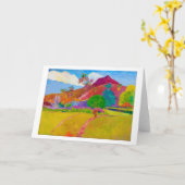 Carte Paysage tahitien, Gauguin (Fleur jaune)