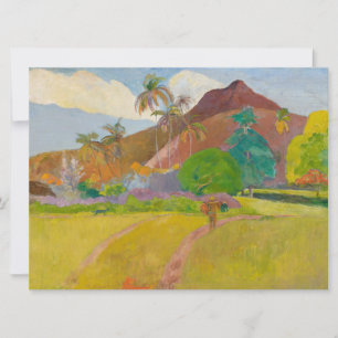 Carte Paysage tahitien (par Paul Gaugin)