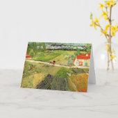 Carte Paysage, transport et train par Vincent van Gogh (Fleur jaune)