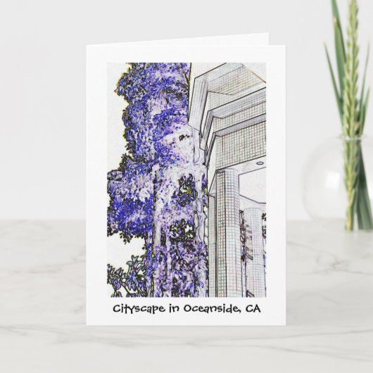 Carte Paysage urbain dans l'Oceanside, CA (Devant)