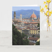 Carte Paysage urbain de Florence (Fleur jaune)