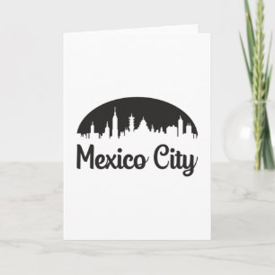 Carte Paysage urbain de Mexico City Idée cadeau drôle de