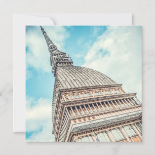 Carte Paysage urbain de Mole Antonelliana, Turin, Italie