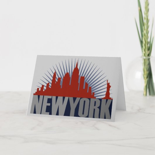 Carte Paysage urbain de New York City (Devant)