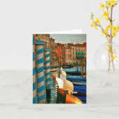 Carte Paysage vénitien classique (Fleur jaune)