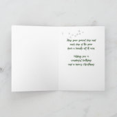 Carte Paysage vert de Noël avec arbre (Intérieur)