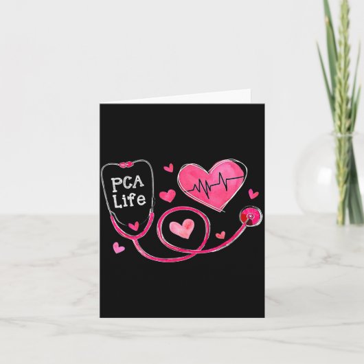 Carte Pca Life Valentine Heart Stethoscope  (Devant)