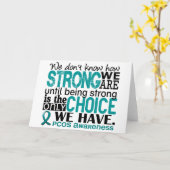 Carte PCOS : Nous sommes forts (Fleur jaune)