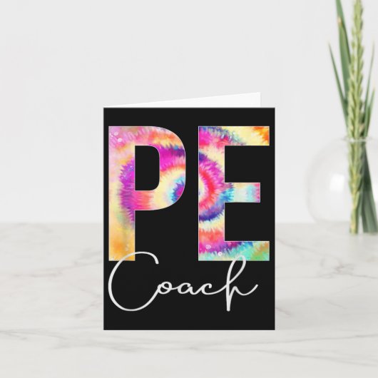 Carte Pe Coach Tie Dye Back To School Women Appreciation (Devant)