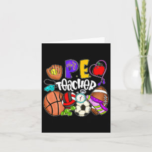 Carte Pe Enseignant Fun Enseignant Enseignement Physique