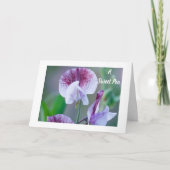 CARTE **PEA DOUCE** POUR UNE **CHAUSSÉE** À L'ANNIVERSAI (Devant)