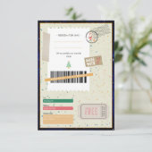 Carte Peace and Joy Christmas Ticket Family Gift Coupon (Debout devant)