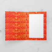 Carte Peace and Love Daisy Hippie Boho Salutation origin (Intérieur)