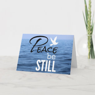 Carte Peace Be Still Water Faith Bénissant Christian