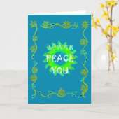 Carte Peace Be with You Art Print (Fleur jaune)