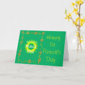 Carte Peace Be With You : Inspirant Vert et Jaune (Fleur jaune)