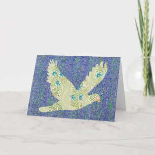 Carte Peace Dove Motif sur Motif Art Note Card 1