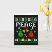 Carte Peace I Come In Peace Couple Matching Ugly Christm (Fleur jaune)