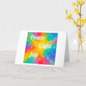 Carte Peace Light Joy (Fleur jaune)