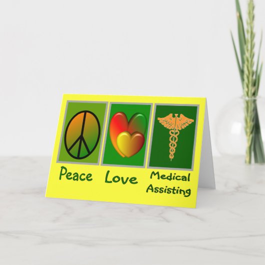 Carte Peace Love Assistance Médicale (Devant)