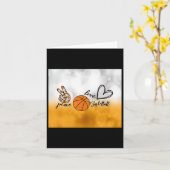 Carte Peace Love Basket (Fleur jaune)