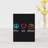 Carte Peace Love Billiards (Fleur jaune)