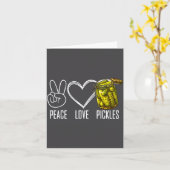 Carte Peace Love Ckles Retro Jar Of Sliced Ckles Funny F (Fleur jaune)